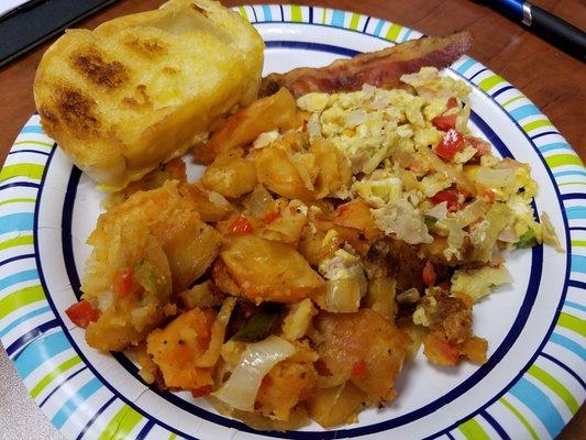 This is the scrambled egg and home fries breakfast. The best!