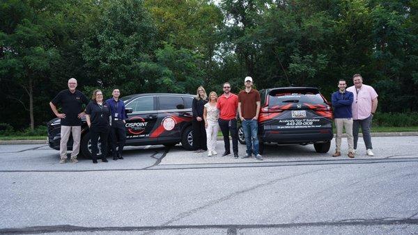 Proudly showing off the new wheels!