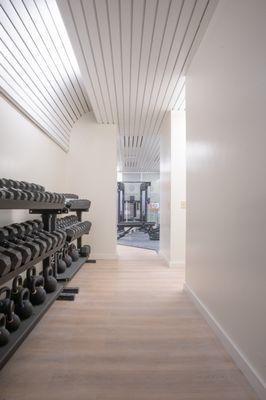 Boulder Union Climbing and Fitness strength training equipment