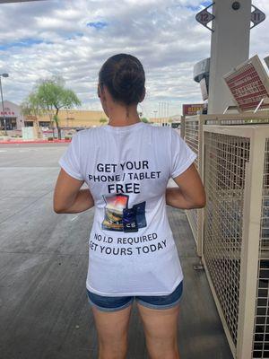 My shirt I had made for my business!