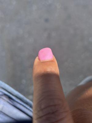 Very uneven acrylic