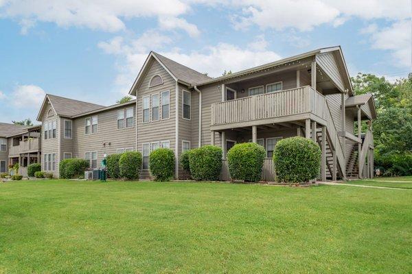 exterior of apartment buildings.