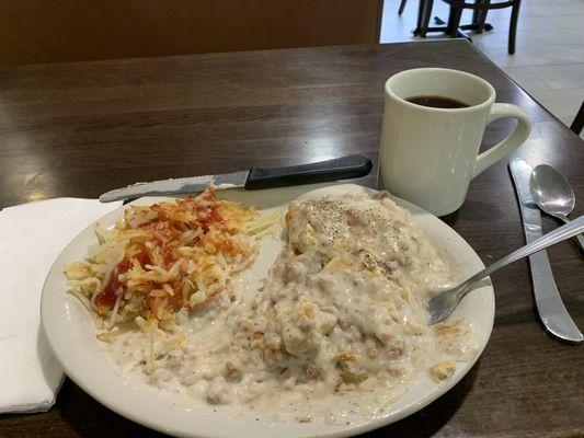 Sausage Gravy and Biscuits
