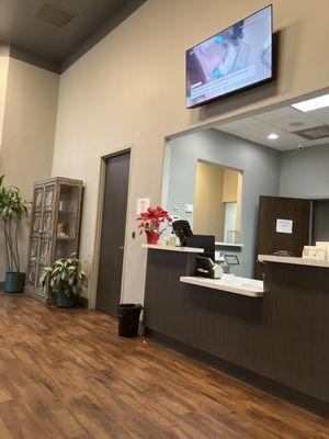 Inside lobby/front desk