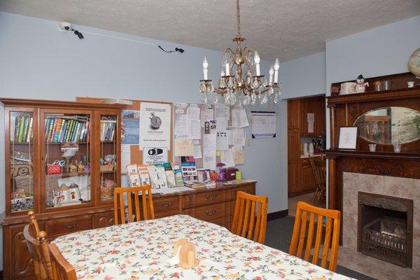 The dining room at Genesis House