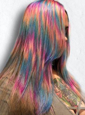 Holographic hair!