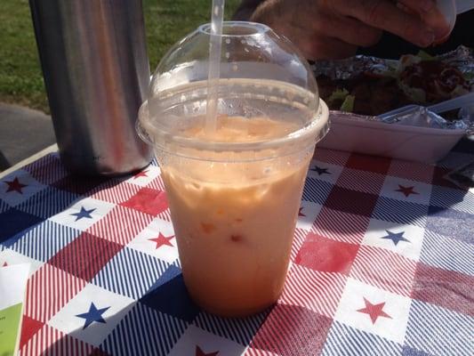 Thai iced tea from BB Kitchen food truck