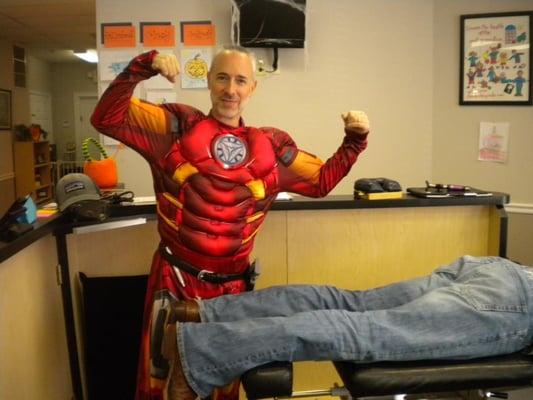 Super Hero Dr. Rubin in action