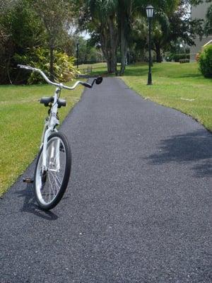 Recycled Rubber Light Duty/Walking/Exercise Trail at Moorings.