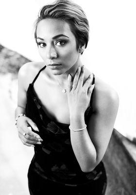 A throwback shot from an indoor/outdoor set.