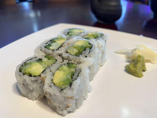 Avocado Roll + cucumber + jalapeños