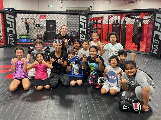 A youth MMA class I previously led.
