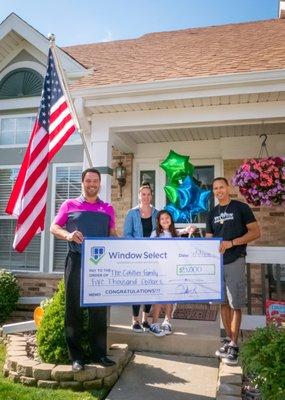 $10k Home Makeover Giveaway July 2020 Winners the Cotillier Family in Kenosha, WI.