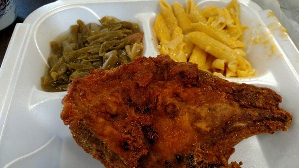 Fried pork chop lunch special.