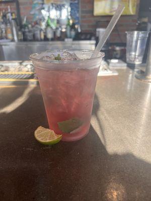Raspberry mojito
