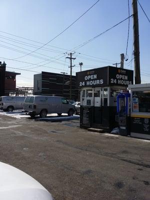 Open 24 hours and zipvans onsite