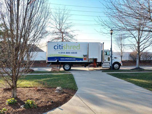 On-site residential shredding
