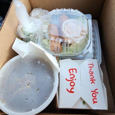 Pho to go with summer and spring rolls...yum!!