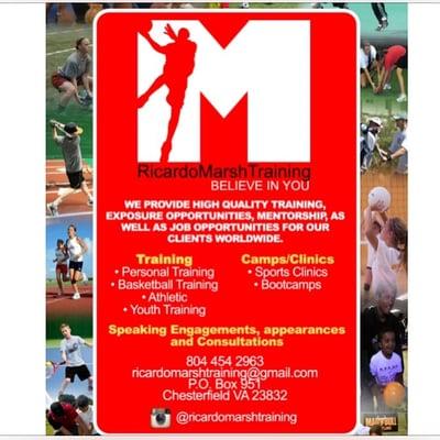 Come train with a 12 year international veteran who also has NBA experience. Ricardo is also an NASM Certified Personal Trainer.