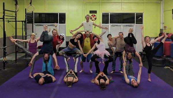Group acro shot! Thank you to our awesome community for your patience and commitment to fun!
