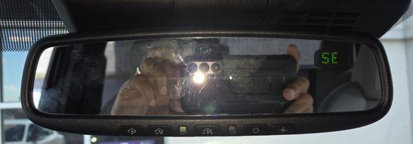 GENTEX rear view mirror with homelink.