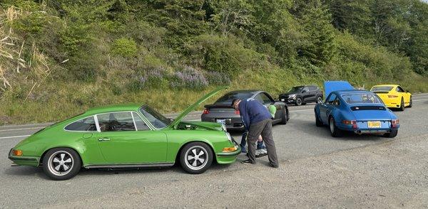 A recent "Body Guard friends" drive to watch IMSA at Laguna Seca.