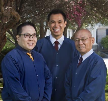 Dr. Jonathon Lee, Dr. Christian Yee, and Dr. Brian Lee