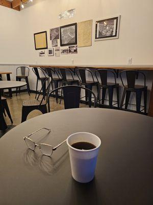 Everyone is welcome at the Coffee and Conversations that happen every Saturday. It's a great way to meet your Airstream neighbors.