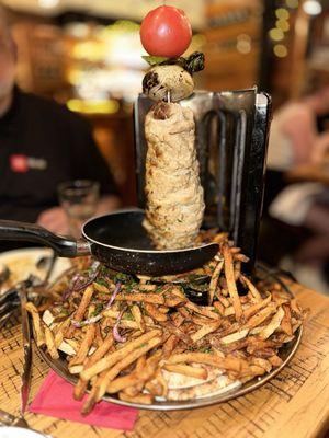 Loved the presentation chicken shawarma