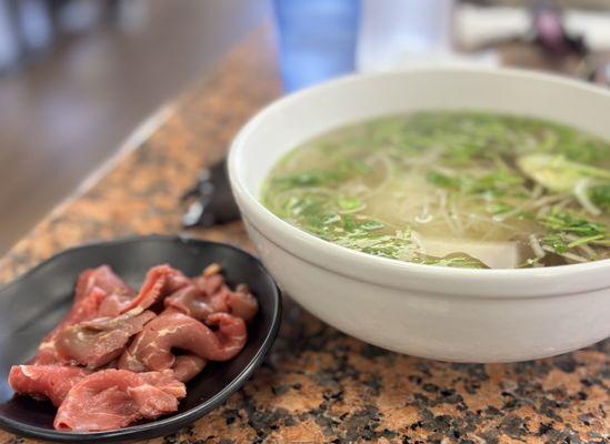 P5: Pho Tai/ Chin: filet mignon and well done brisket