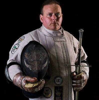 Tracy Mellow is the founder and head instructor of Iron Gate Swordfighting. He has been practicing European Martial Arts since 1991.