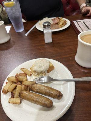 A little bit of what they offer for the breakfast but there's so much more. You can have buffet or order off the menu.