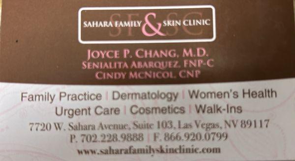 Sahara Family & Skin Clinic