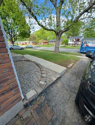 Another finished product of Mowing a yard