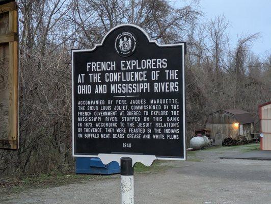 French Explorers at the Confluence of the Ohio and Mississippi Rivers, Wickliffe