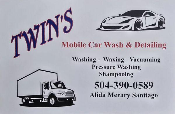 Twin's mobile car wash and detailing services