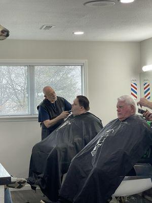 My nephew.... His hair and beard look much better now.