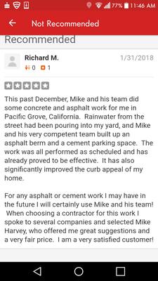 Mike Harvey's Concrete & Asphalt Services