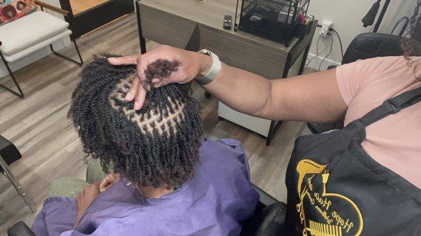 Microlocs, microbraids