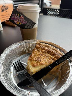 Crab and Cheddar Quiche Slice