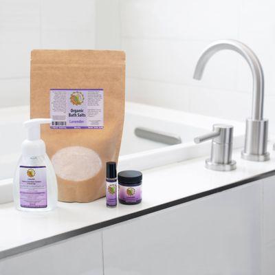 Relax with our line of calming lavender products!
