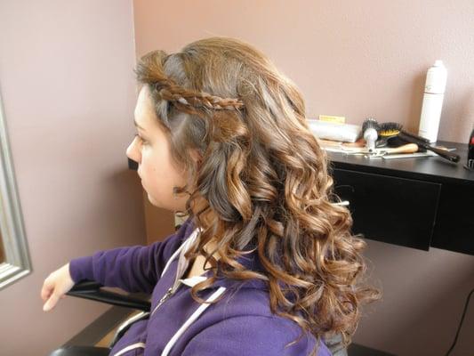 Prom hair by Yolanda.