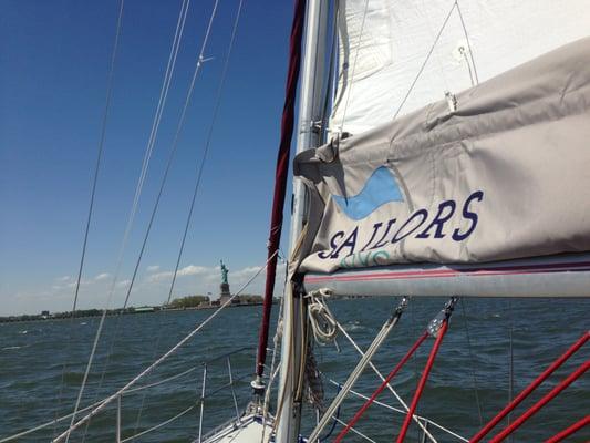 Sailing to Lady Liberty