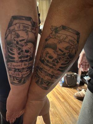 Couple tattoos with my husband