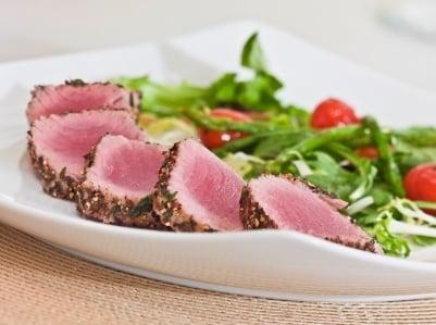 Seared Ahi Tuna. Pre-sliced. Thaw & Eat!