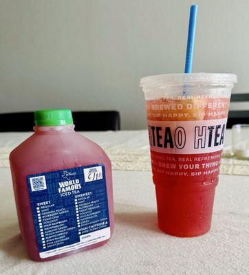 Medium Cowboy with a mini gallon to-go