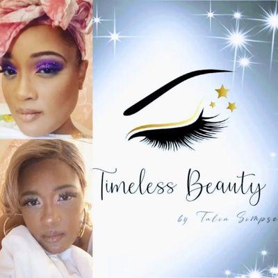Business owner and logo of Timeless Beauty by Talia