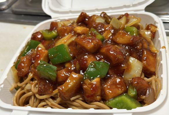 Desi Style sweet and spicy with noodles