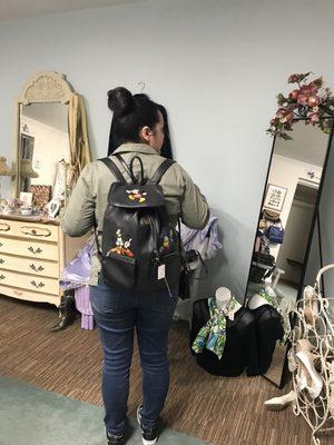 They have a boutique section where you can find "nicer" name brand clothing, shoes, purses etc. I found this awesome vintage backpack.