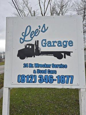Lee's Garage & 24-Hr Wrecker Service